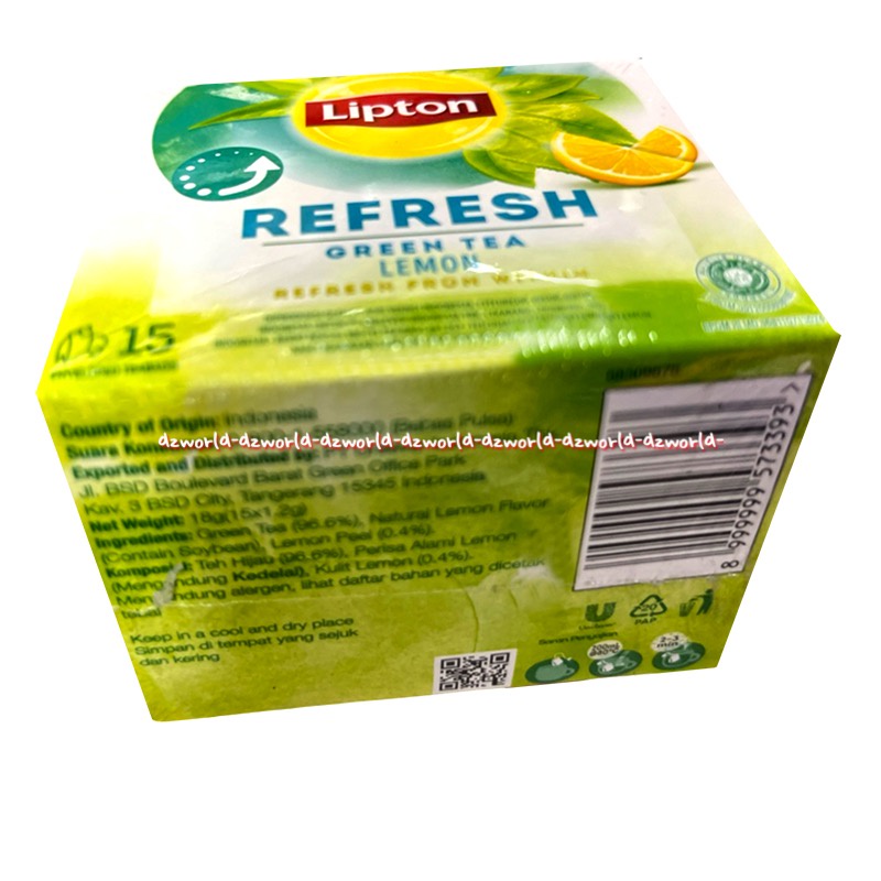 Lipton 15teabags Delight Green tea Lemongrass PomegranateTea Ritual Green Tea Refresh Teh Hijau Rasa Serai Lemon Jaha Hibiscus Lipton Rasa Buah