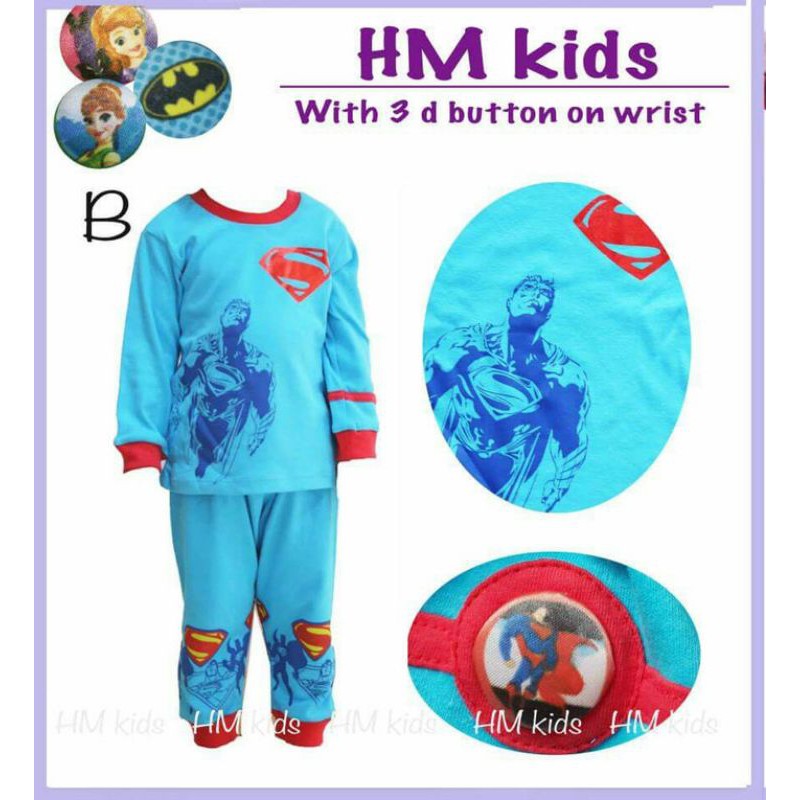 baju tidur h&m kids superman