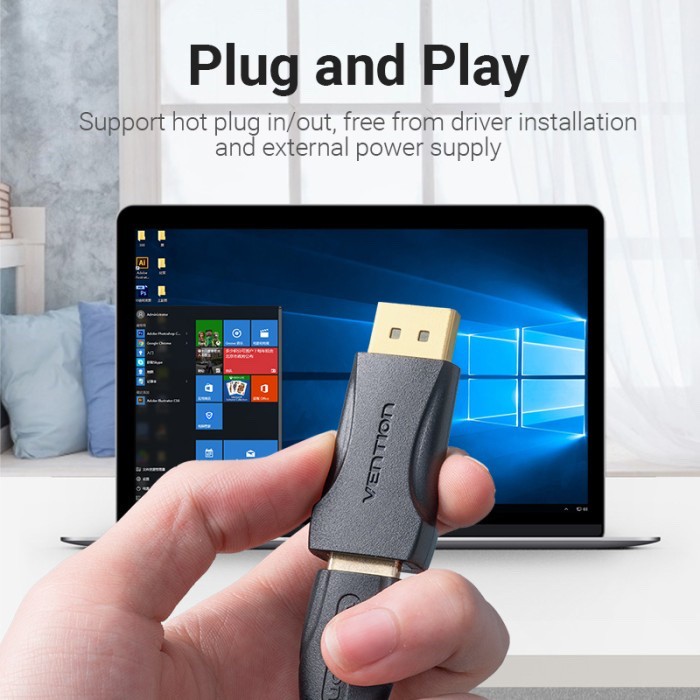 Displayport - display port to hdmi vention konektor