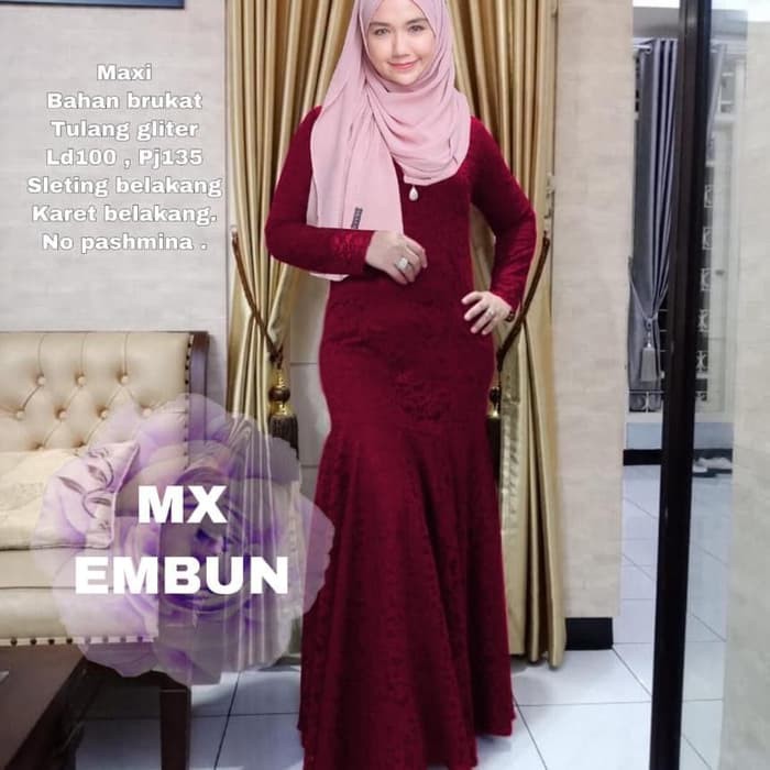 Promo GAMIS  PESTA BROKAT MODEL  MERMAID BAJU  GAMIS  TERBARU  