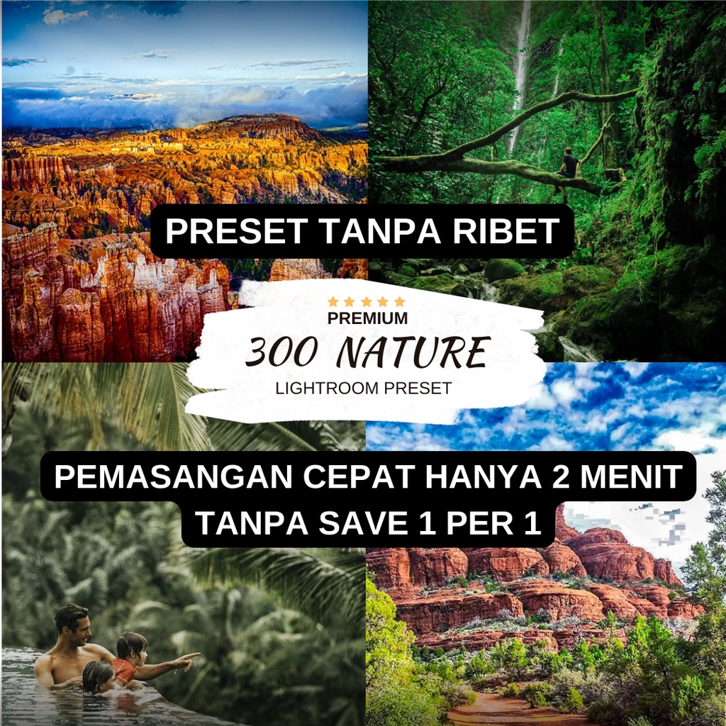 Hanya 2 Menit Install 300 Preset Presets Lightroom Premium Nature Langsung Terinstal Untuk Android IOS