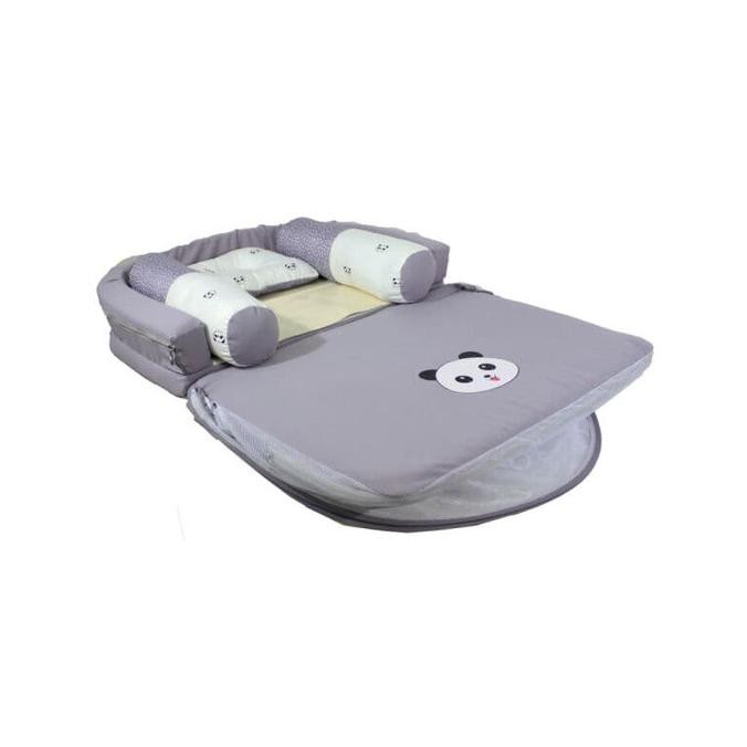 Omiland OBK5311 Kasur lipat oval bumper seri Panda