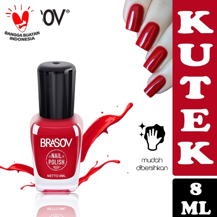 Kutex Brasov Nail Polish Nude / Red [BISA PILIH WARNA] ( PCS )
