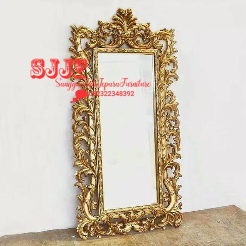 figura hias cermin ukir meubel jepara
