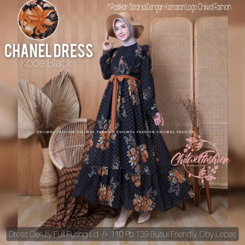 Chanel dress//gamis wanita//pakaian muslim