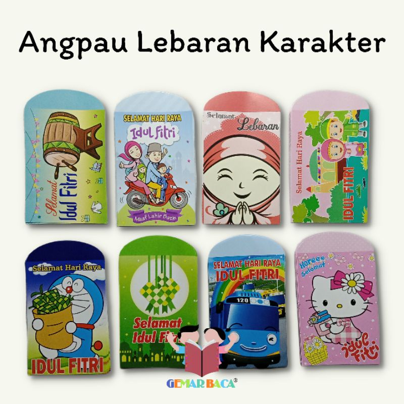 

Angpau Ampau Amplop Lebaran Terbaru Motif Karakter Lucu Isi 10 Pak (100 Lembar)