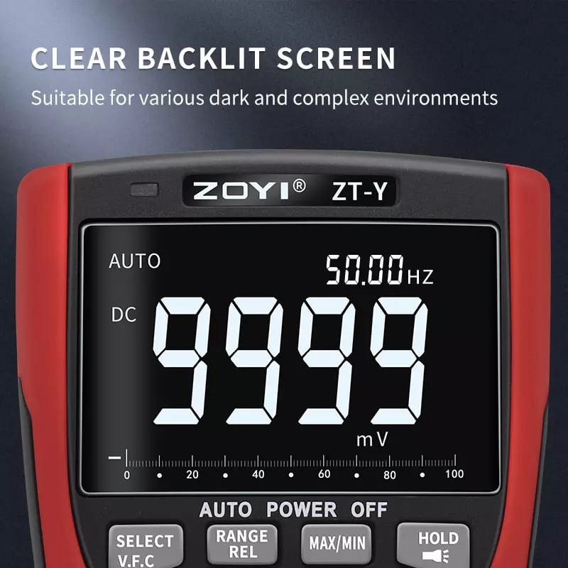 Zoyi ZT-Y Avometer Multitester Multimeter HZ Digital Pengukur Listrik