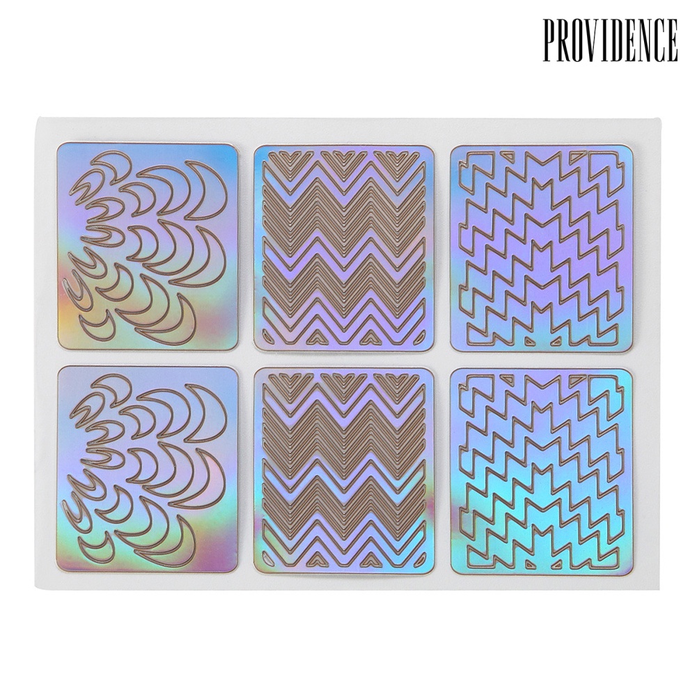 Providence 6/12/24 Sheet DIY Nail Art Vinyls Mold Stencil Hollow Template Guide Stickers