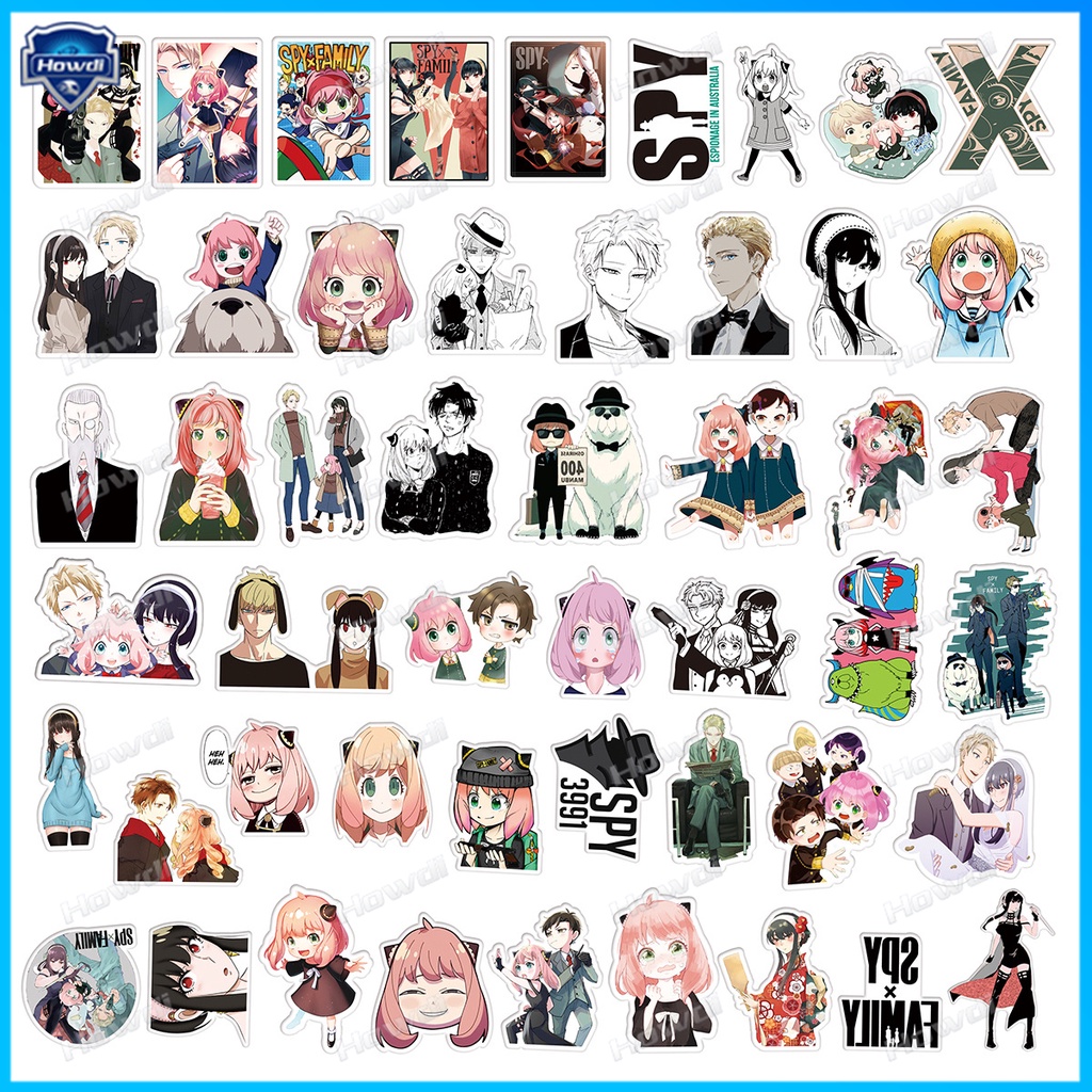 Stiker Motif Anime Spyxfamily Tahan Air Untuk Mobil / Motor