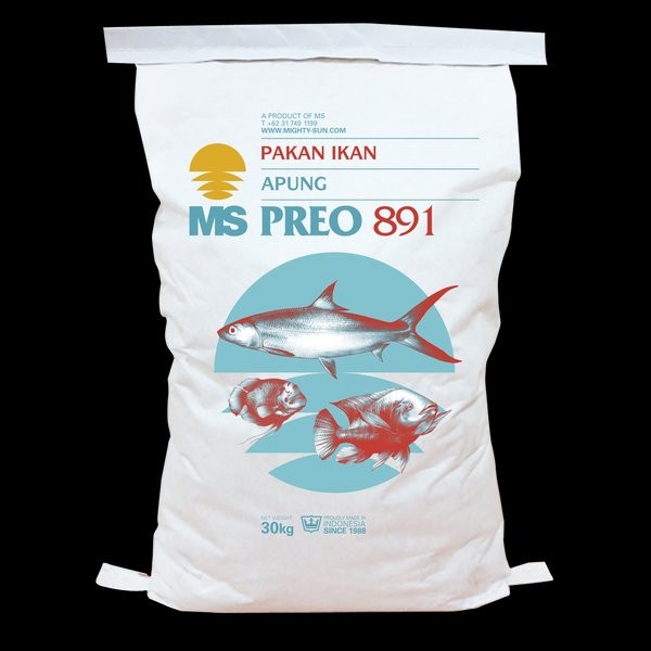 MS Preo 891-2 30kg Pakan Makanan Pellet Ikan Nila Bandeng Bawal Lele