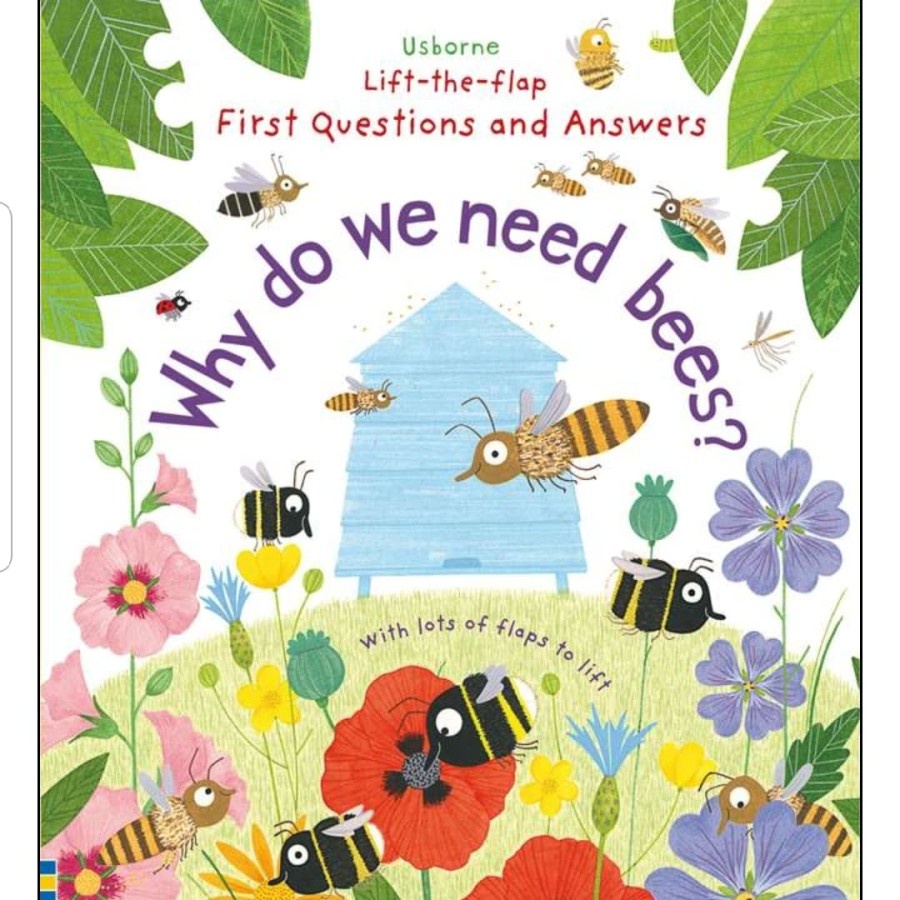 USBORNE lift the flap questions WHY DO WE NEED BEES buku anak import