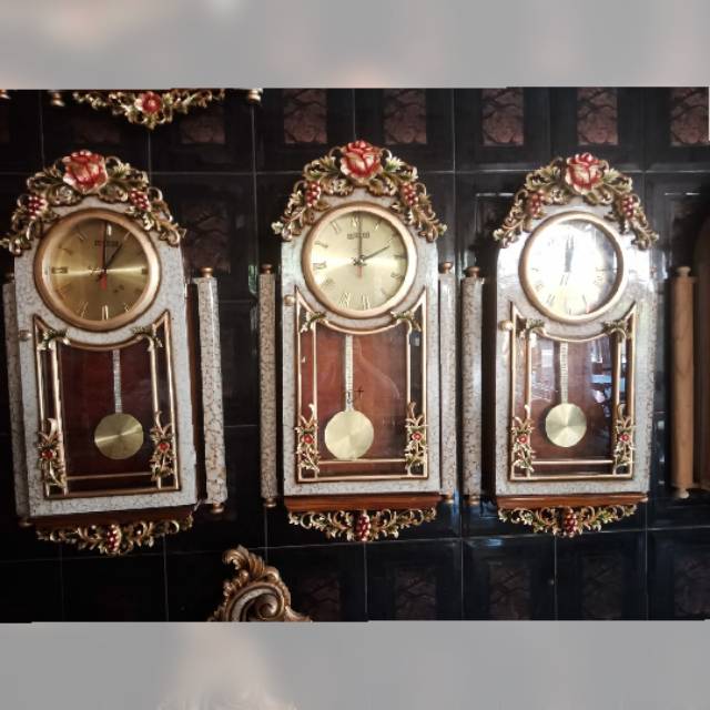 Jam Dinding Ukiran Kayu Jati Lemari Jam Meja Jujur Barokah Furniture Jeparq