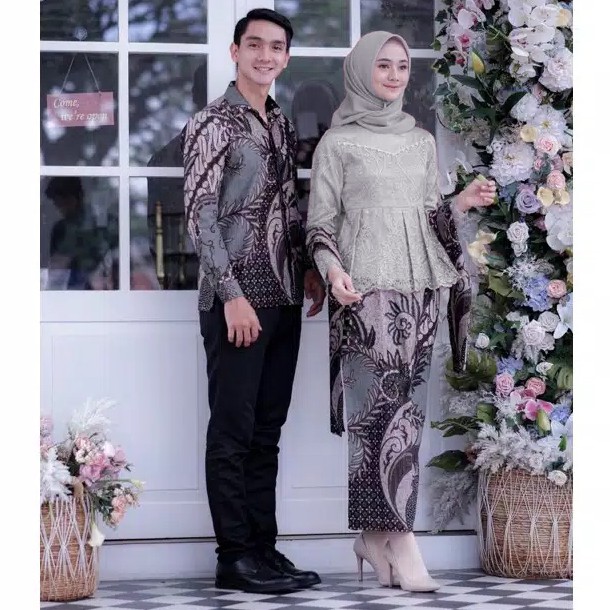 Set Batik Couple Asyifa Brown