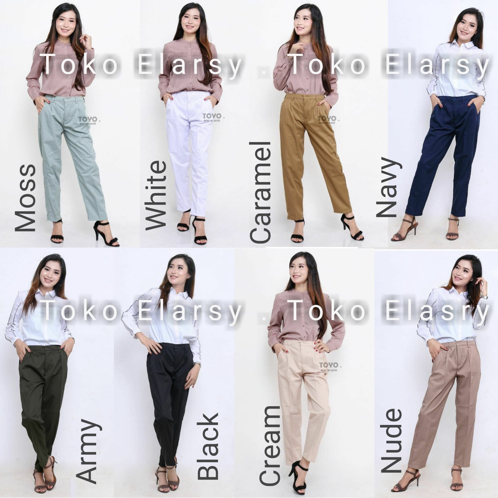 Celana Panjang Baggy Pant . Celana Kerja Wanita . Celana Kuliah Ootd