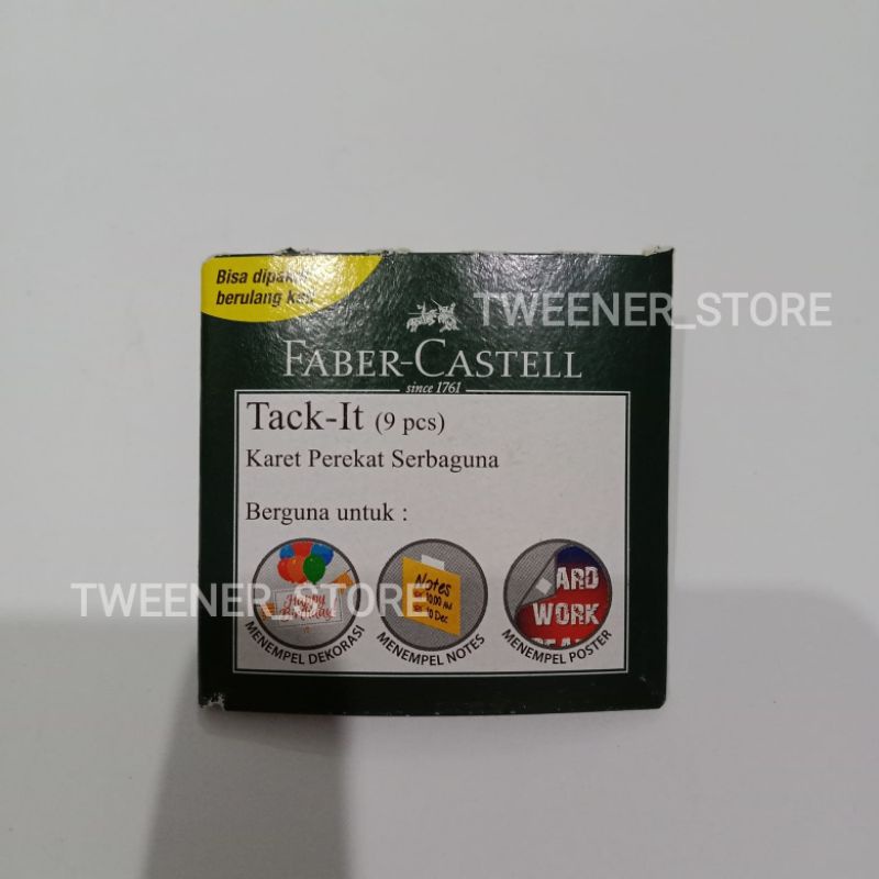

Faber Castell Tack It isi 9pcs | Karet Perekat Serbaguna