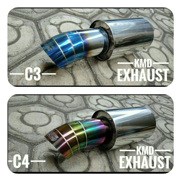 HKS Hi Power Baby pelangi Muffler Knalpot Mobil Racing Picanto Datsun go Livina Karimun Wagon Juke C