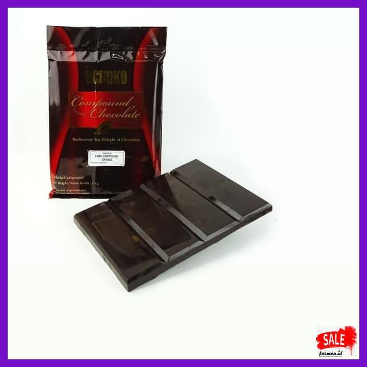 

SAKMACOKLAT- DARK CHOCOLATE COMPOUND GRANDE / SCHOKO / DARK CHOCOLATE / COKLAT BLOK -MAKANAN-