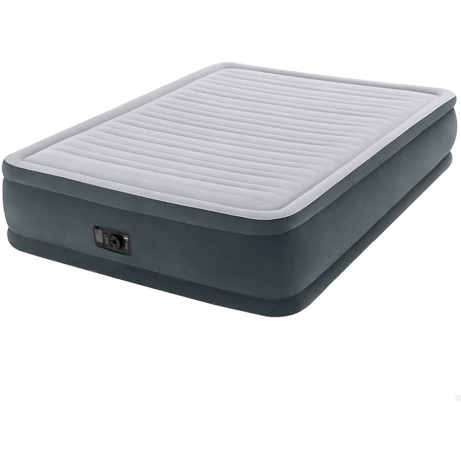 INTEX 64414 Kasur Angin Durabeam DELUXE Queen Built in Electric Pump Airbed Kasur Angin