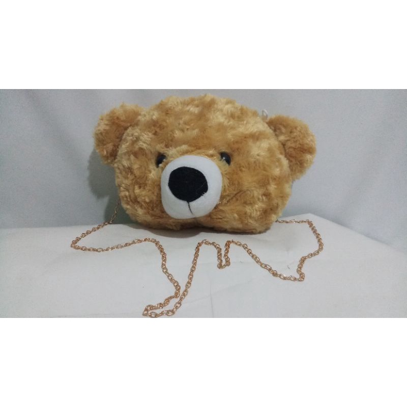 tas kepala bonkeka,tas tedybear peluk,tas tedybear merangkul,tas hp,tas viral,tas bulu