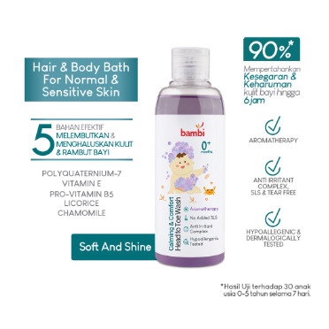 BAMBI Baby Calming &amp; Comfort Head to Toe Wash 200ml