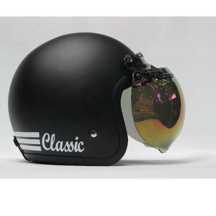 Paling BagusSR-1275HELM BOGO DEWASA CLASSIC HITAM DOFF HELEM BOGO SNI HELM MOTOR ASLI