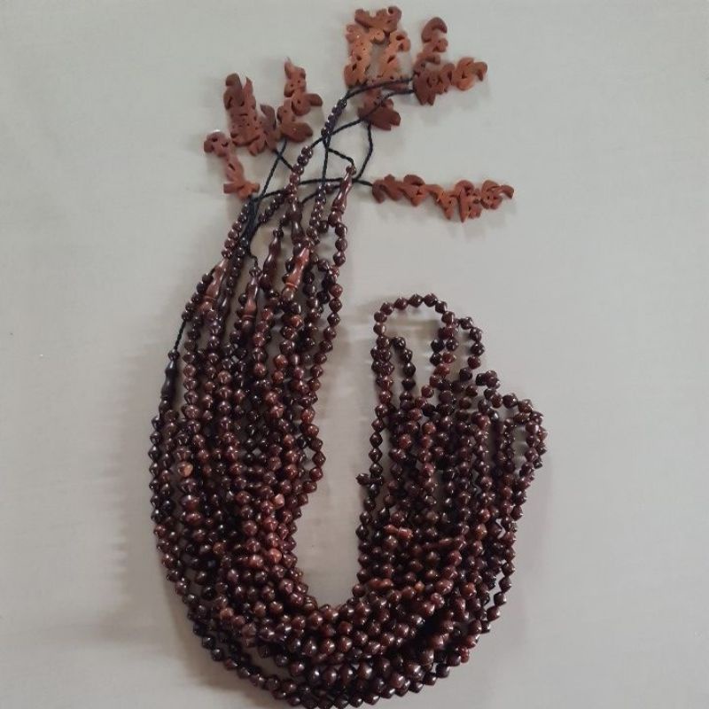 TASBIH KOKKA KAUKAH Ukir nama tasbih wajik 6.5mm isi 9o butir TASBIH  UKIR REQUES  Nama