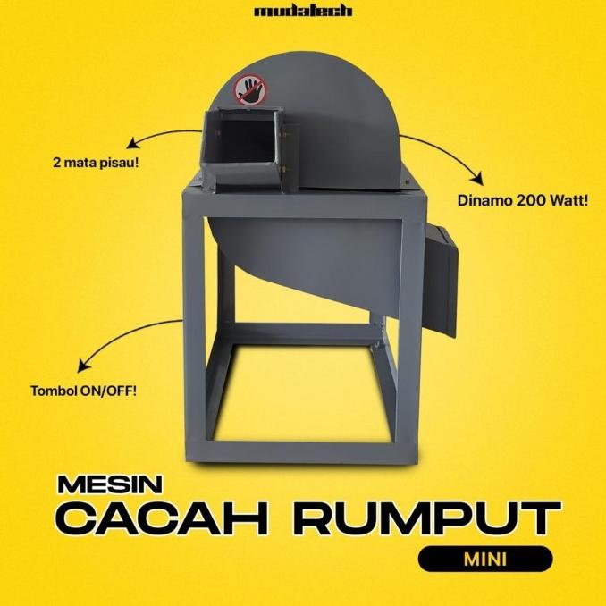 Mesin Pencacah Rumput Otomatis Mesin Cacah Rumput Listrik Ori