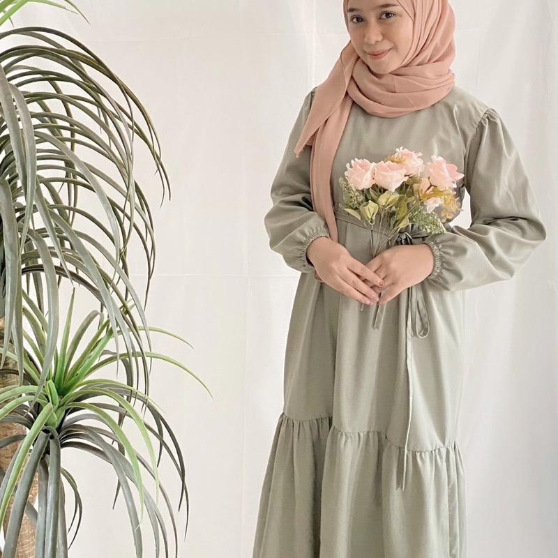 IL - Marmaxy Maxi Dress Muslim | Dress Wanita Muslim Muslimah Lengan Panjang