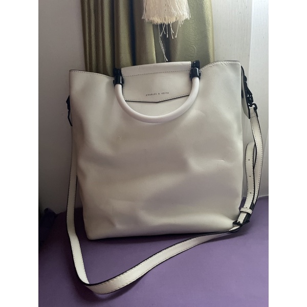CK Ori Oversized Tote Bag White Preloved