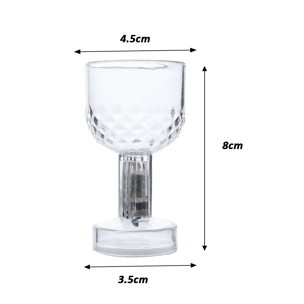 Gelas Minum Dengan Lampu Led Tenaga Baterai Untuk Bir / Whiskey / Cocktail