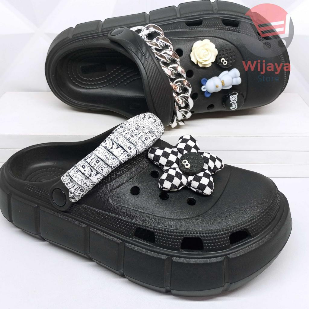 Sandal Baim Wanita BALANCE 8067 FUJI Slop Cewek Sendal Slide Kokop Selop Croc 9008