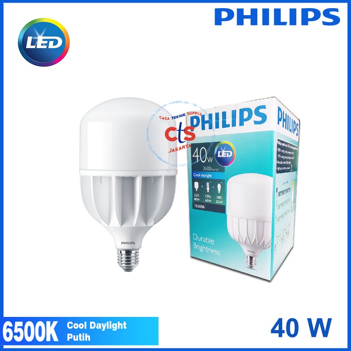 Lampu LED Philips 40W 40 W 40 Watt 40Watt Putih Diskon