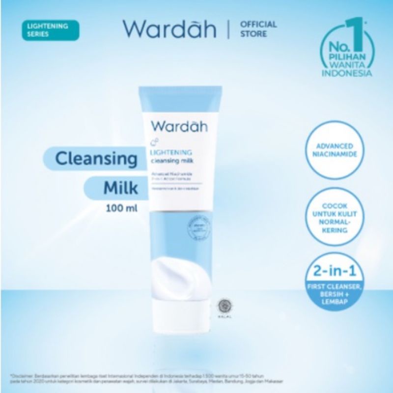 Wardah Lightening Milk Cleanser  100ml