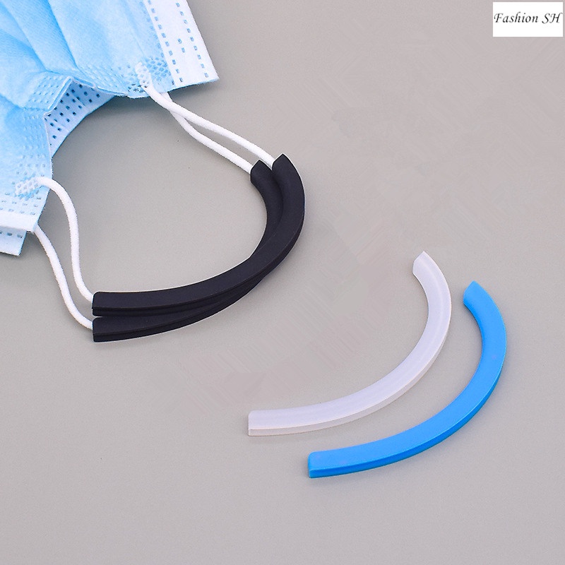 1 Pair Face Mouth Shield Silicone Earmuffs Reusable Ear Hooks Unisex Ear Protection Accessorie