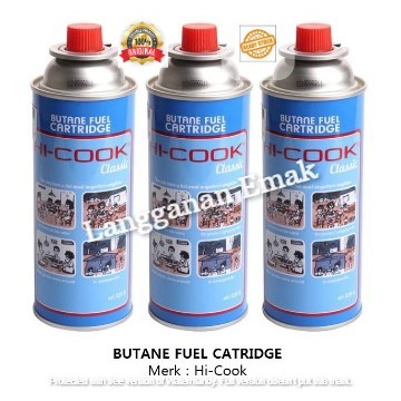 Hi-Cook Tabung Gas Mini / Tabung Gas Portable Hi Cook 230 Gram / Gas Kaleng Hi Cook 230 Gr