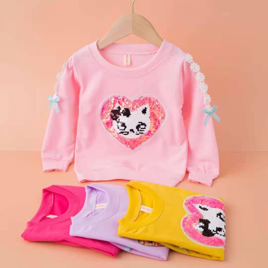 BAJU SWEATER ANAK PEREMPUAN IMPORT KATUN ADEM FASHION BALITA BEST SELLER WAYNE KIDS