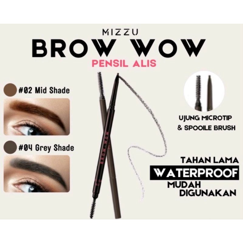 MIZZU Eye Brow Wow | Mizzu Eyebrow | Pensil alis Mizzu