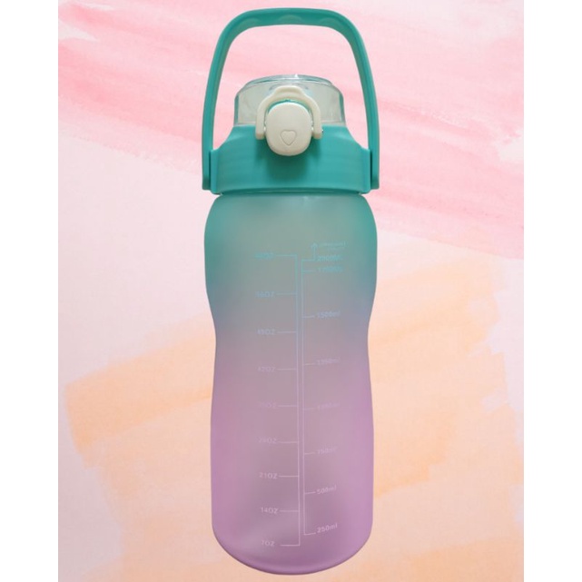 Botol Minum Gradasi 2 Liter 2000 ML Korea Viral-6