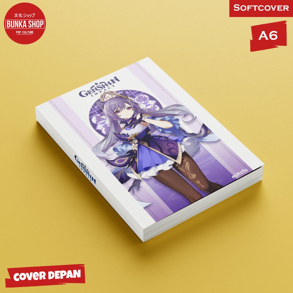 

Pocket Note Game Genshin Impact Keqing Softcover A6 Buku Tulis Catatan Notes Agenda Planner Jurnal
