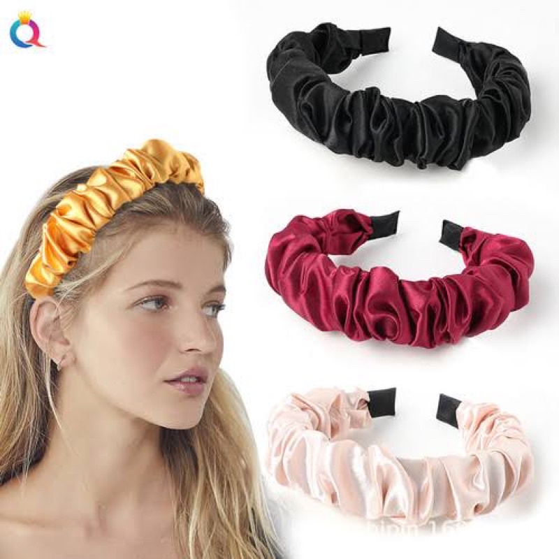 Bandana Scrunchie / bandana nagita slavina / bando satin