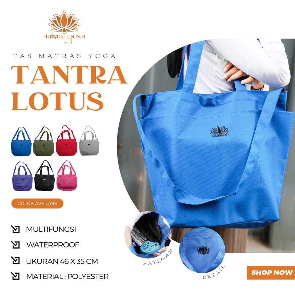Ay00 Tas Matras Yoga Tantra Lotus / Tas Tantra / Tantra Lotus Bag / Tote Bag Murah / Tas Matras
