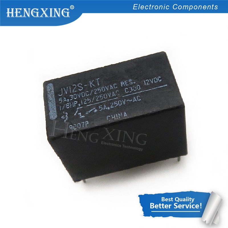 10pcs Power Relay JV12S-KT JV24S-KT JV12-KT JV24-KT 4Pin 5A30VDC / 250VAC 12v Dc