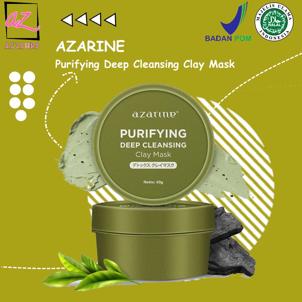 AZARINE Purifying Deep Cleansing Clay Mask - 60gr ORIGINAL BPOM