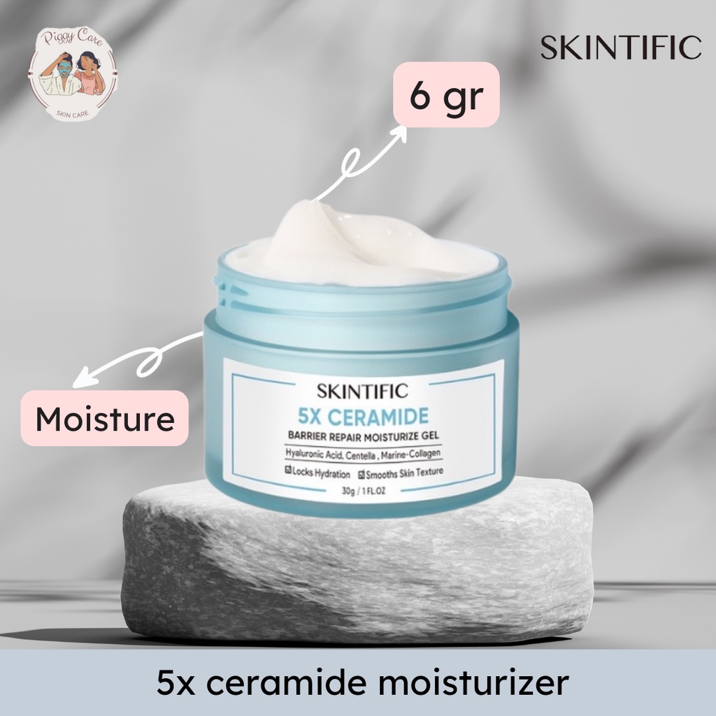 SKINTIFIC 6gr 5x CERAMIDE MOISTURIZER BARRIER Repair Gel 6 GRAM MINI