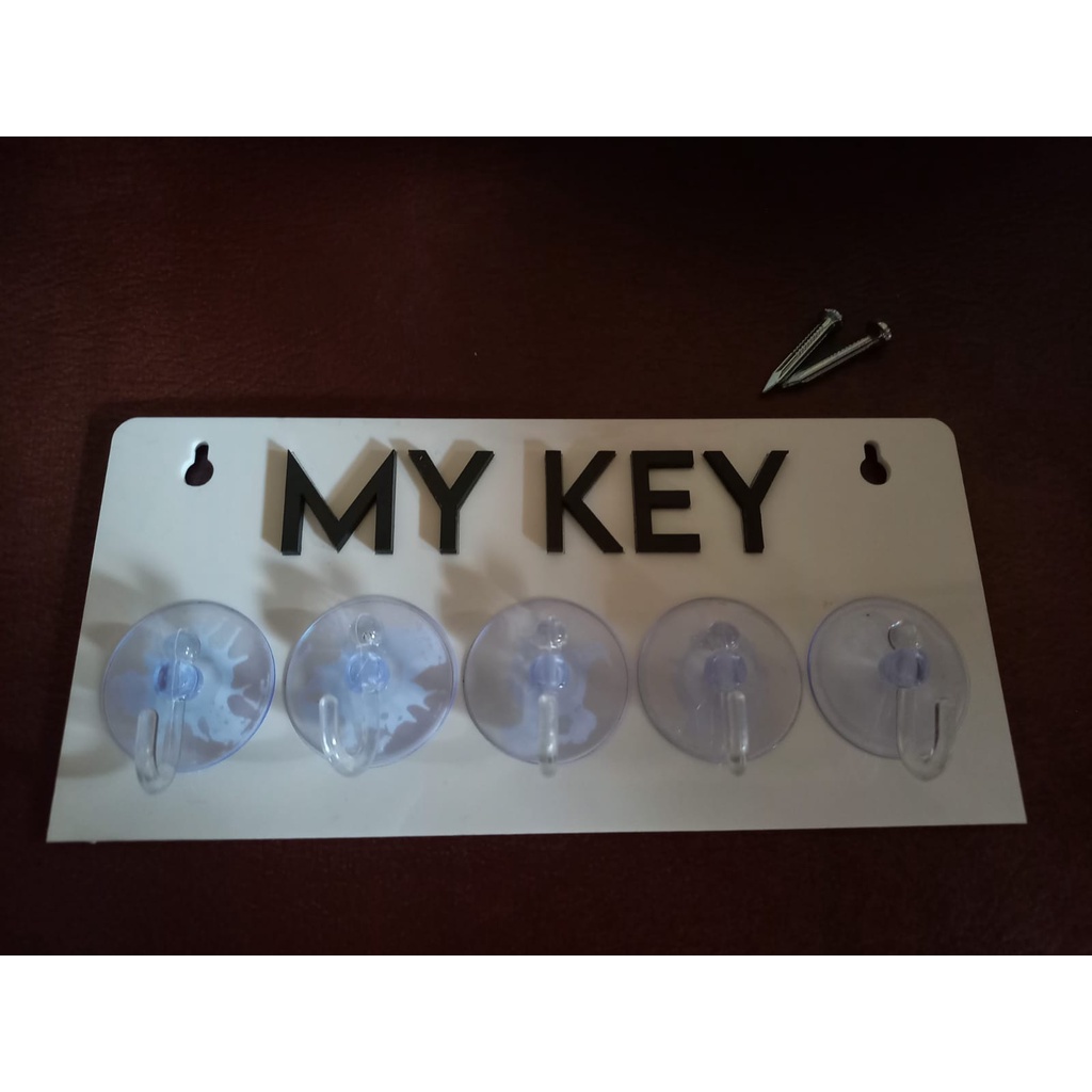 Akrilik Projects Tempat Gantungan Kunci Keychain Organizer Rumah Perlengkapan Dekorasi Hiasan Dinding Wall Decor Rak...