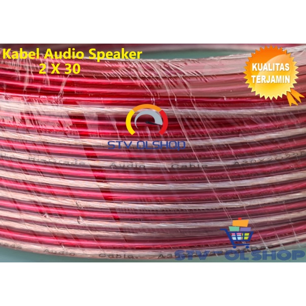 Kabel Speaker 2 X 30 Antel 50 Yard / Kabel Audio Speaker Transparan