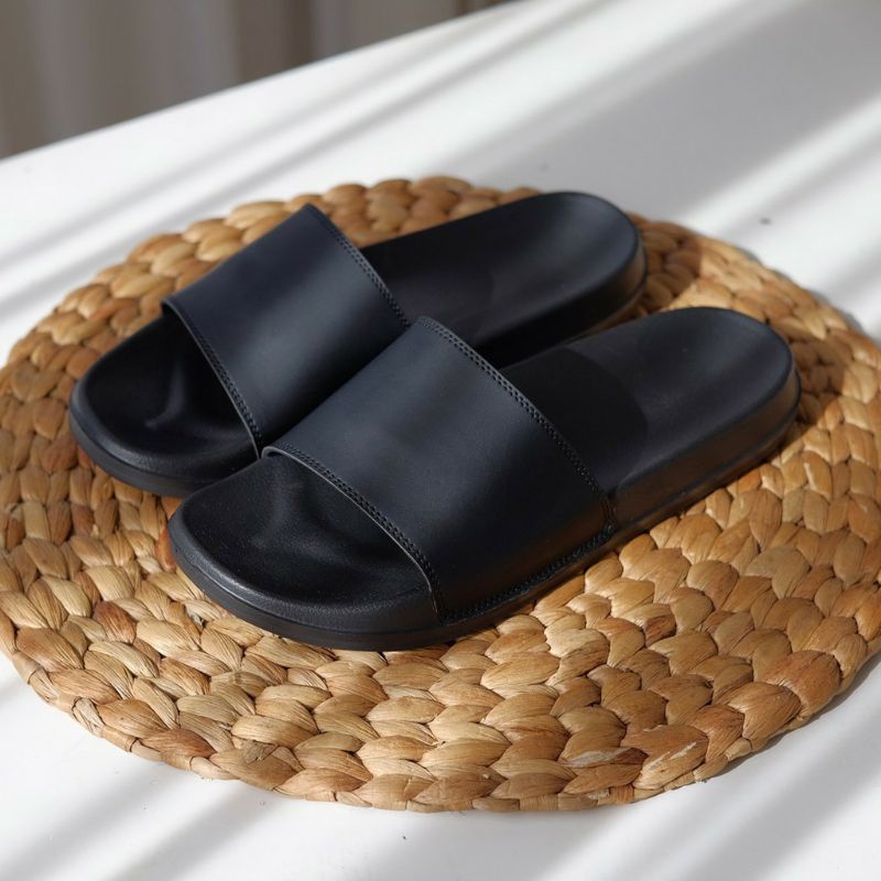 SANDAL PRIA SLIDE FOOTWEAR - SANDAL SLIDE FULL BLACK