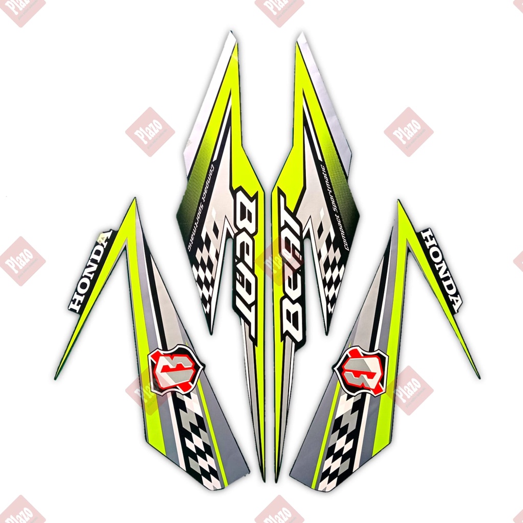stiker striping lis body motor beat fi esp 2018 full hitam-stabilo