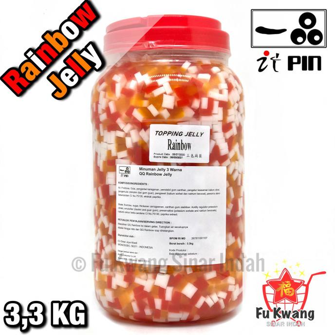 

:<:<:<:<] Rainbow Jelly Topping It Pin