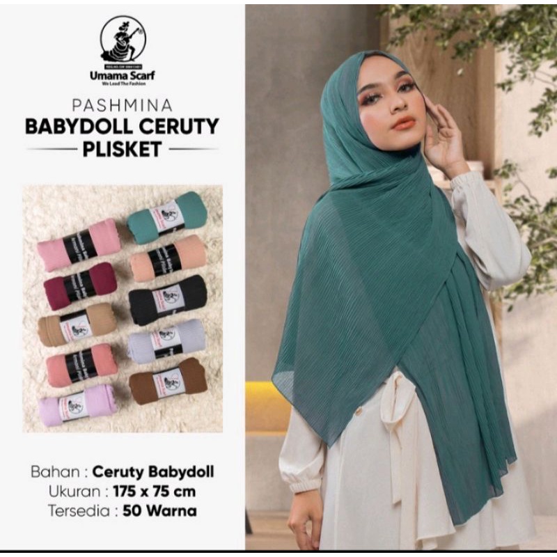 PASMINA PLISKET CERUTY BABYDOLL UMAMA SCRAF